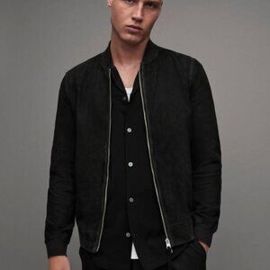 All Saints Suede Bomber